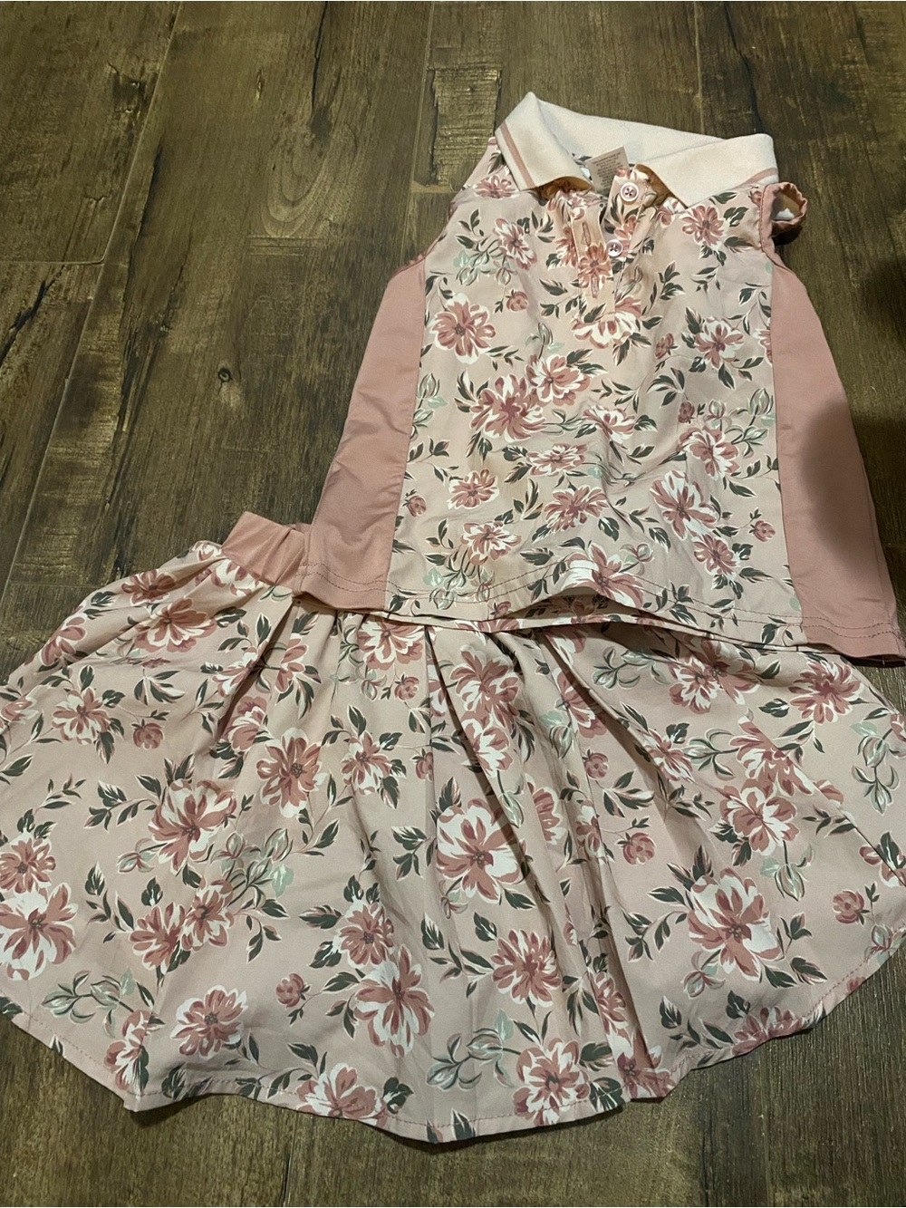 Nicole Miller Sport Pink Floral Polo set
